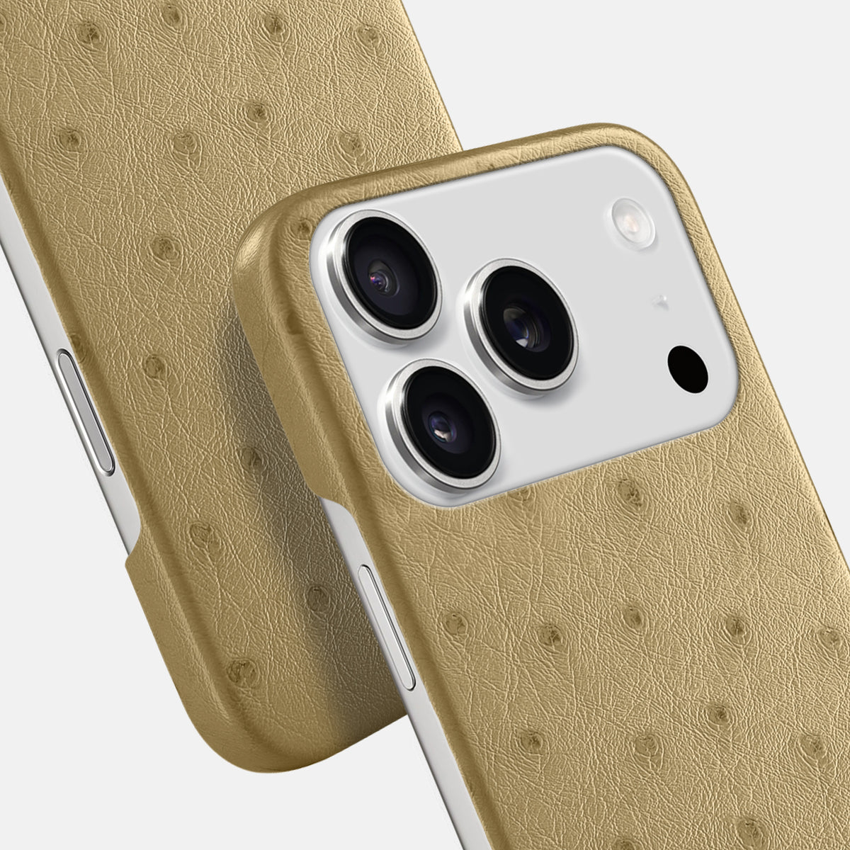 Slim Case For iPhone 17 Pro In Ostrich -6 | Desert-Sand