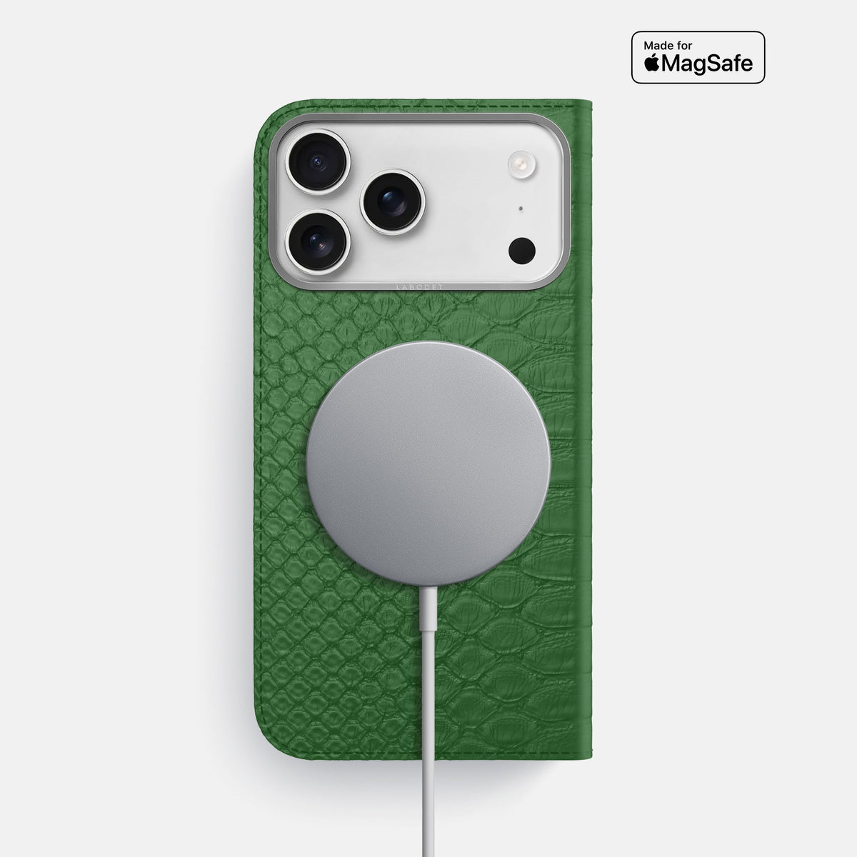 Folio Case For iPhone 18 Pro Max In Python -3 | Green-Steel