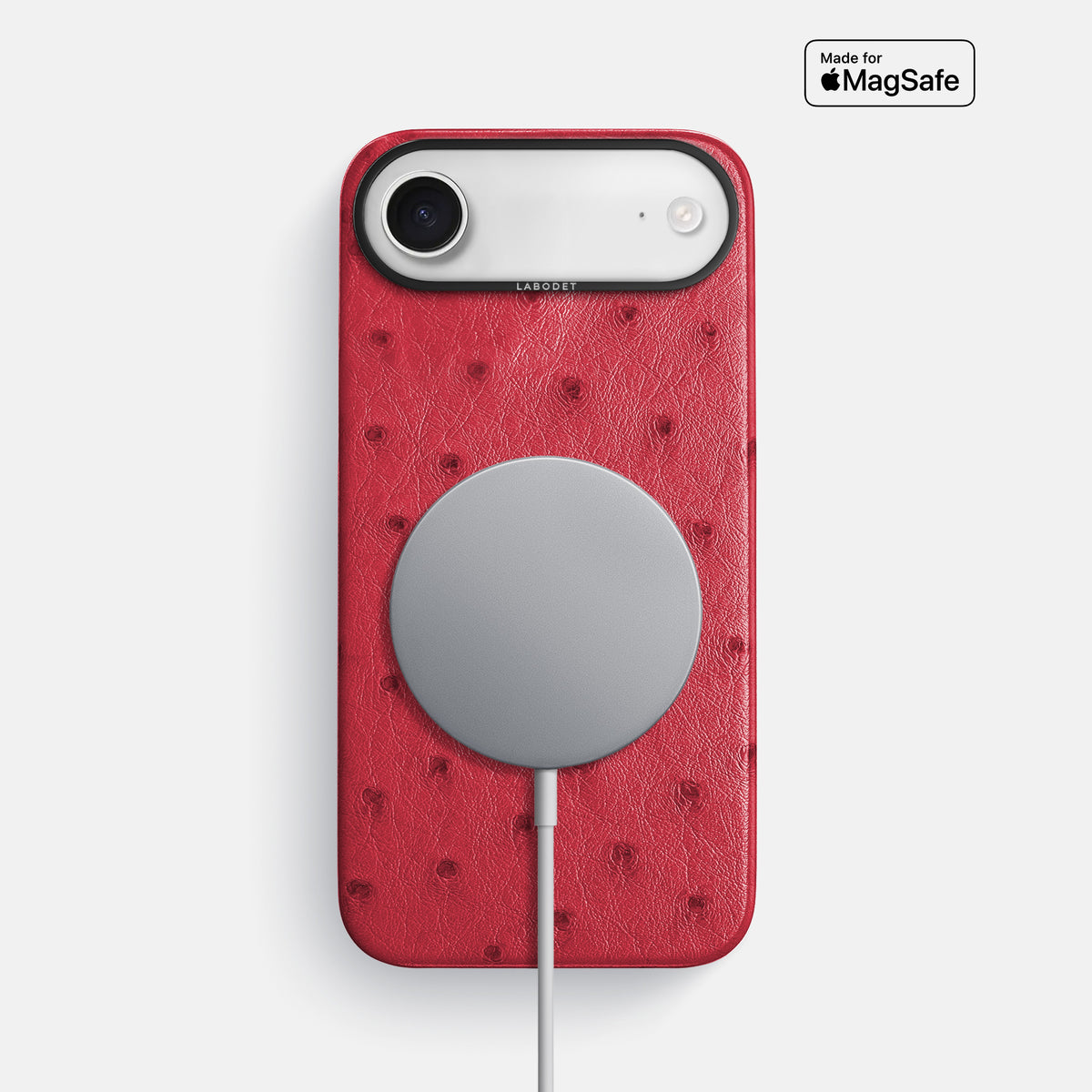 Classic Case For iPhone 17 Air In Ostrich -5 | Red-Black