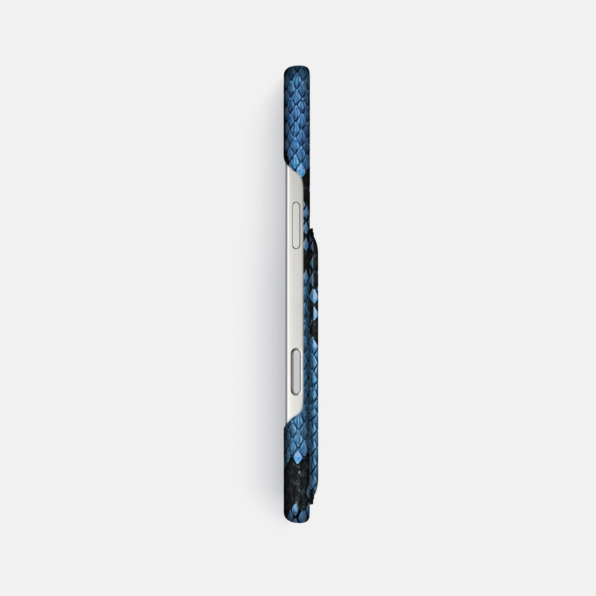 Slim Card Case For iPhone 18 Pro Max In Deluxe Python -3 | Blue-Jeans
