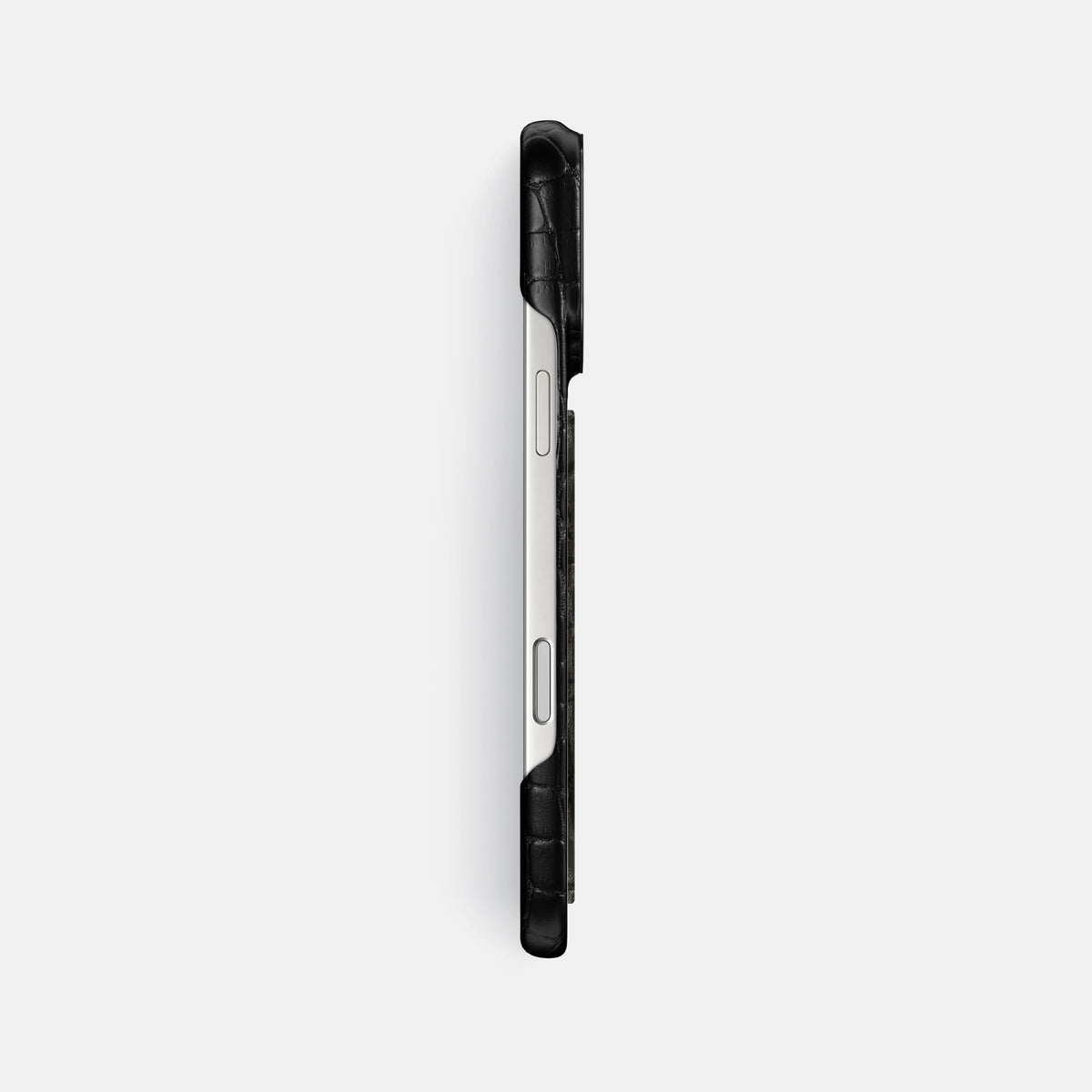 Classic Case With Carbon Dragon For iPhone 17 Pro Max In Alligator -3 | Black-Black