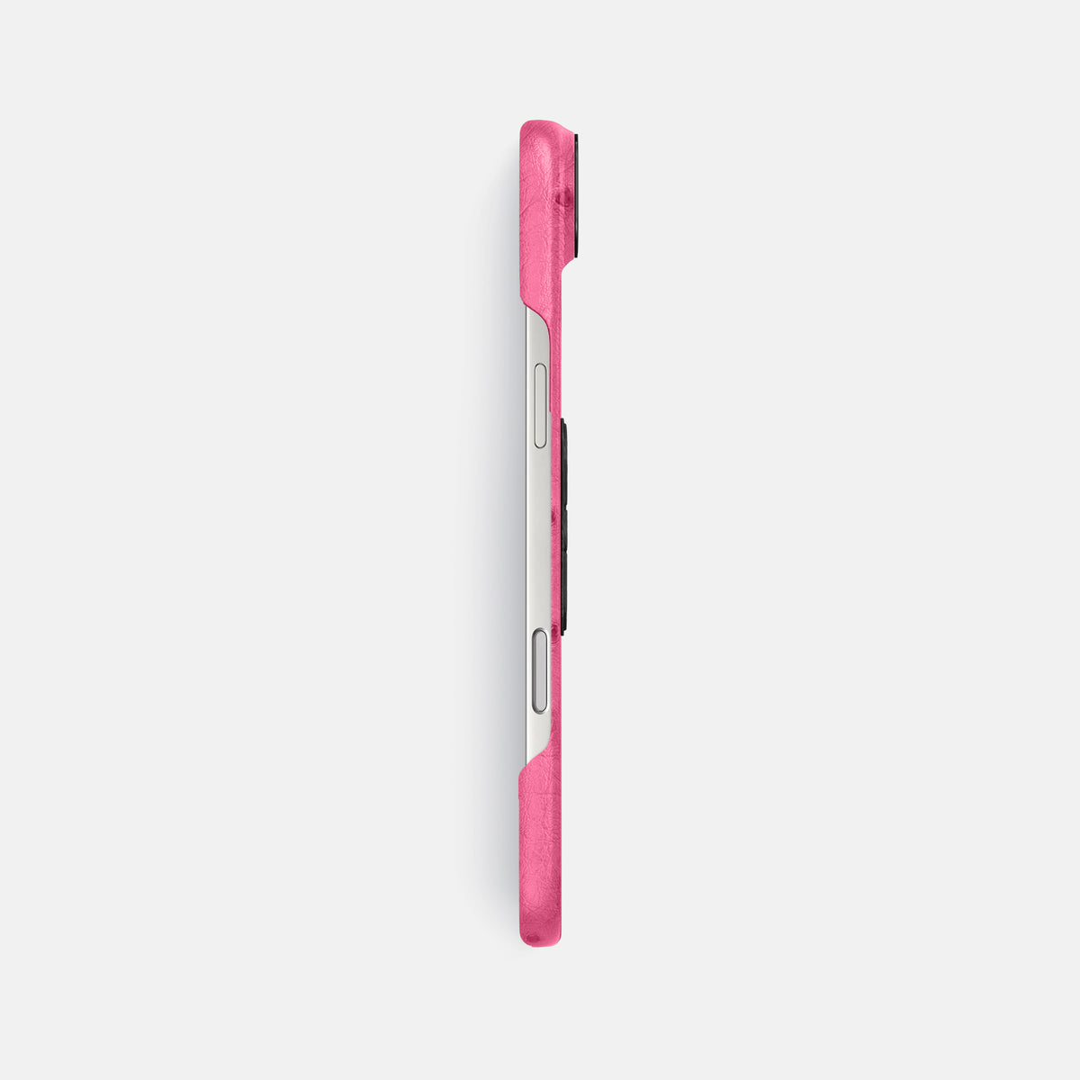 Classic Case With Carbon Skull For iPhone 17 Air In Ostrich -3 | Pink-Black