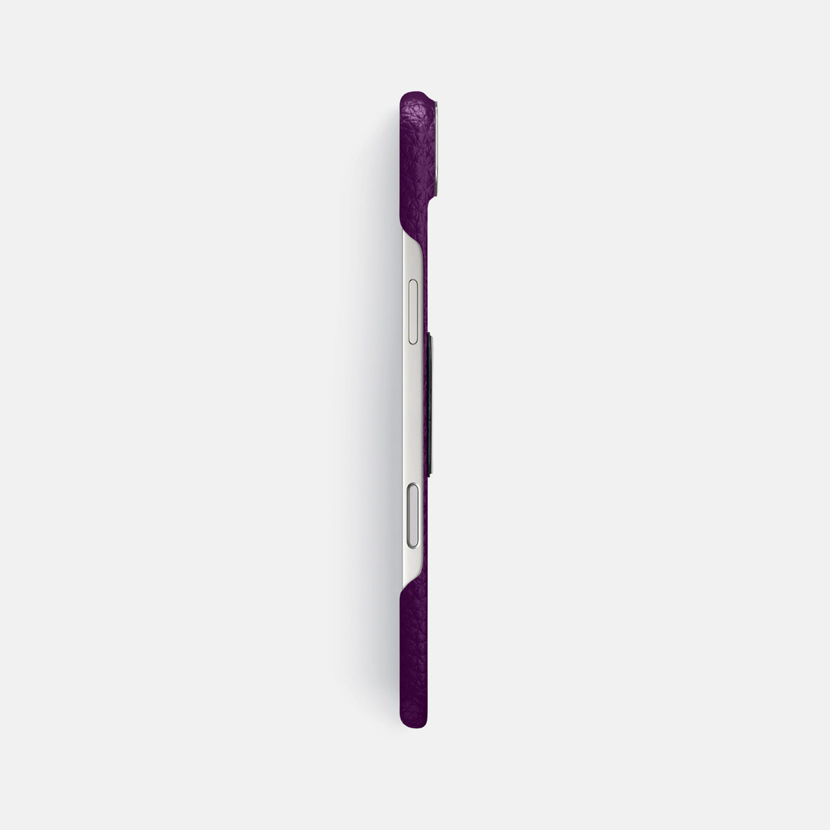 Classic Case With Titanium Skull For iPhone 17 Air In Calf -3 | Violet-Steel