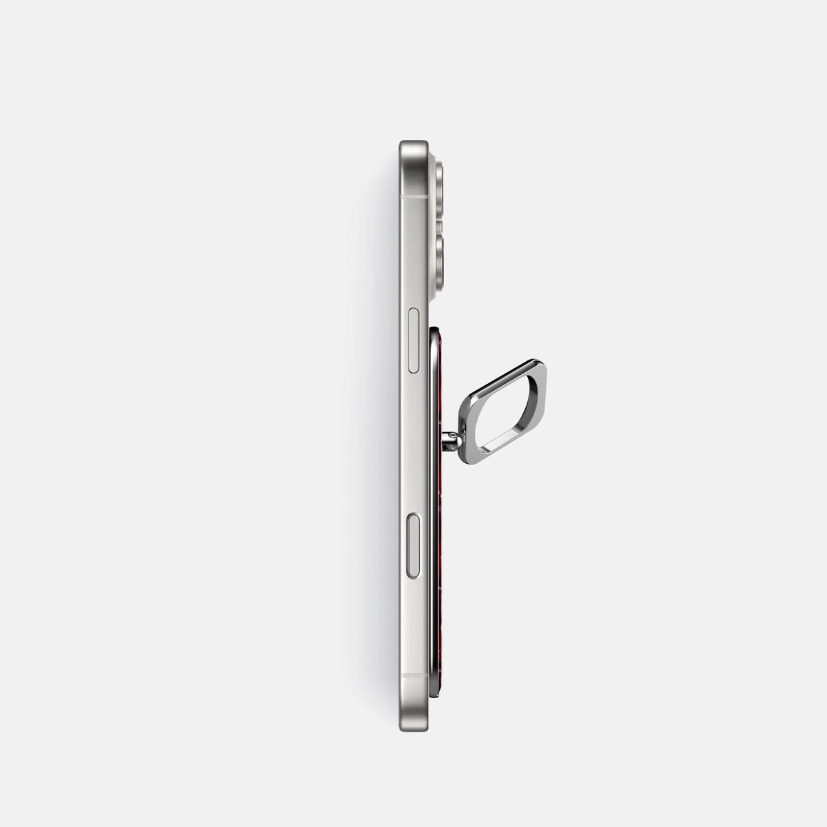 MagSafe Ring For iPhone 18 Pro In Patina Alligator -3 | Havana-Burgundy-Steel