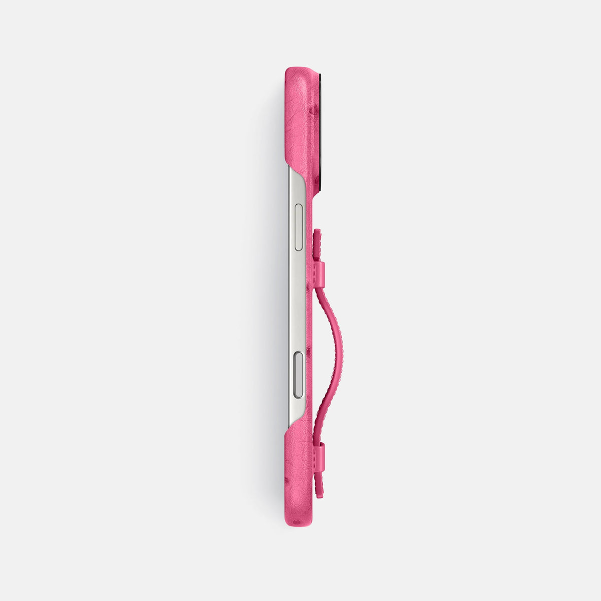 Handle Case For iPhone 18 Pro Max In Ostrich -3 | Pink-Black