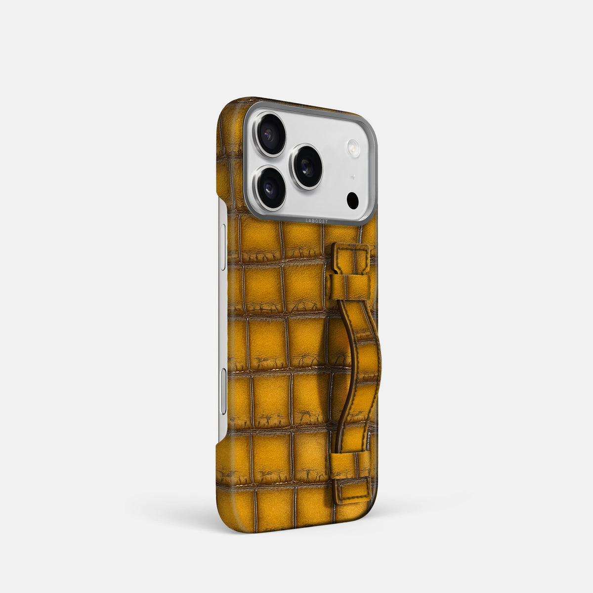 Handle Case For iPhone 17 Pro In Patina Alligator -2 | Sydney-Steel