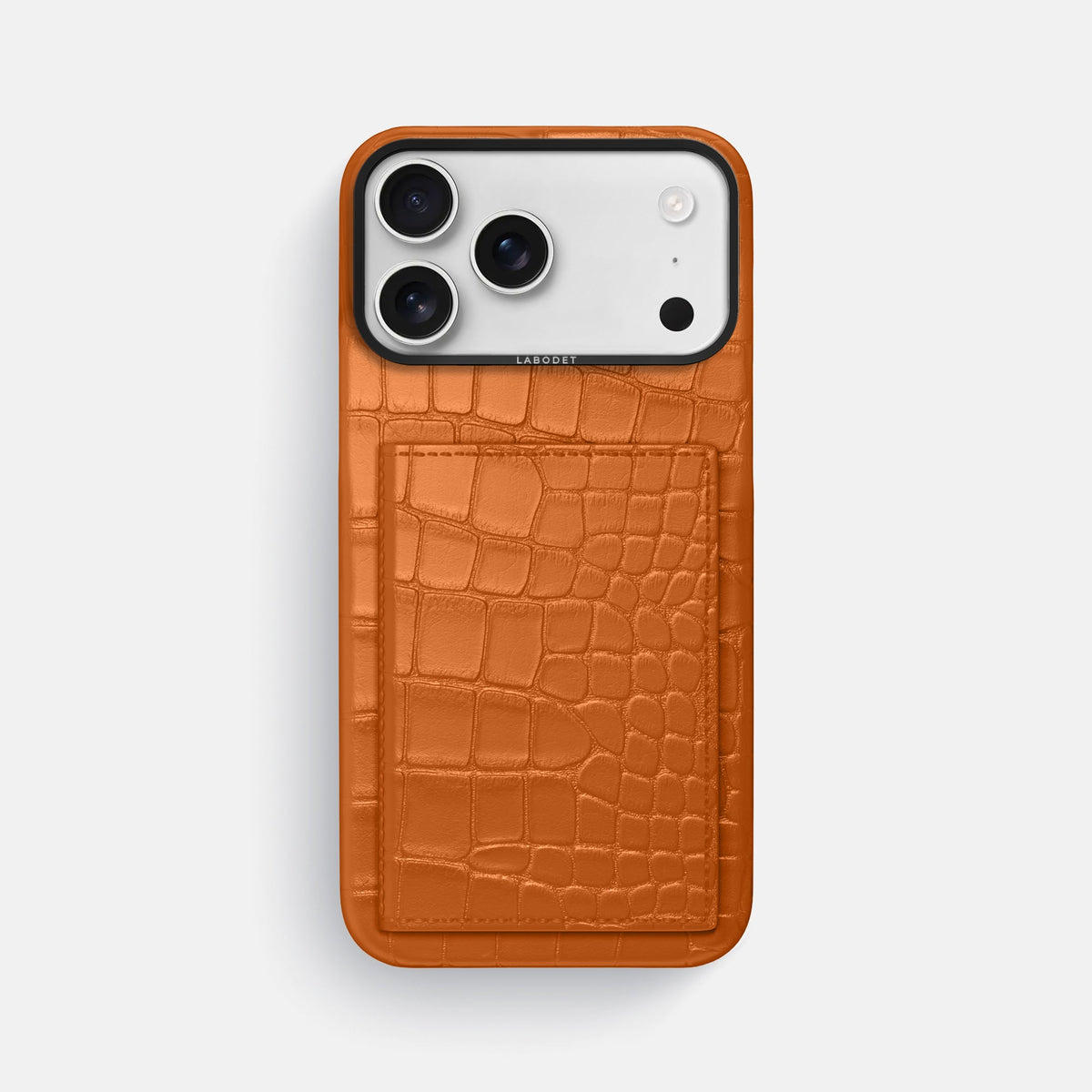 Bi-Fold Case For iPhone 18 Pro Max In Alligator -1 | Orange-Black