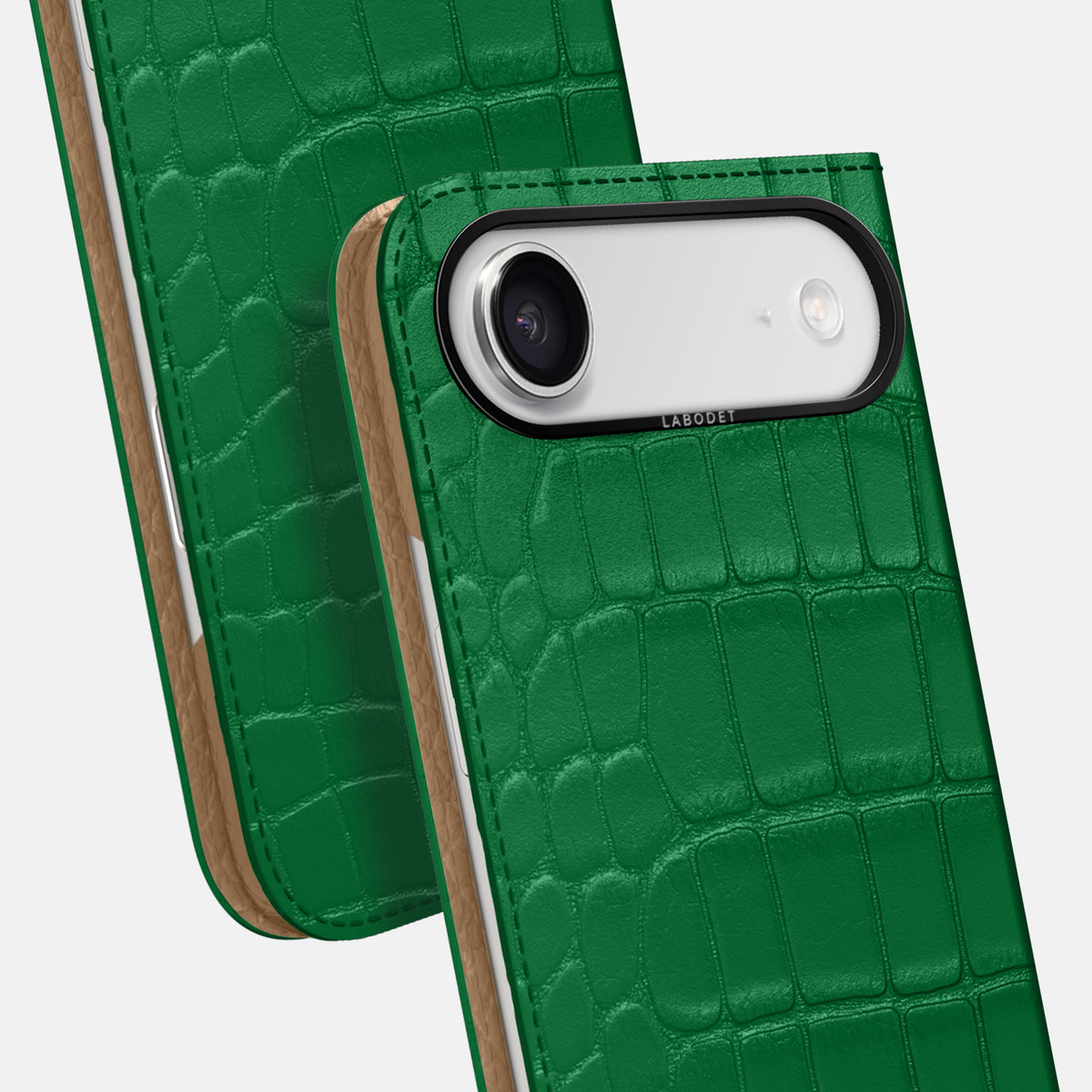 Folio Case For iPhone 17 Air In Alligator -5 | Forest-Green-Black