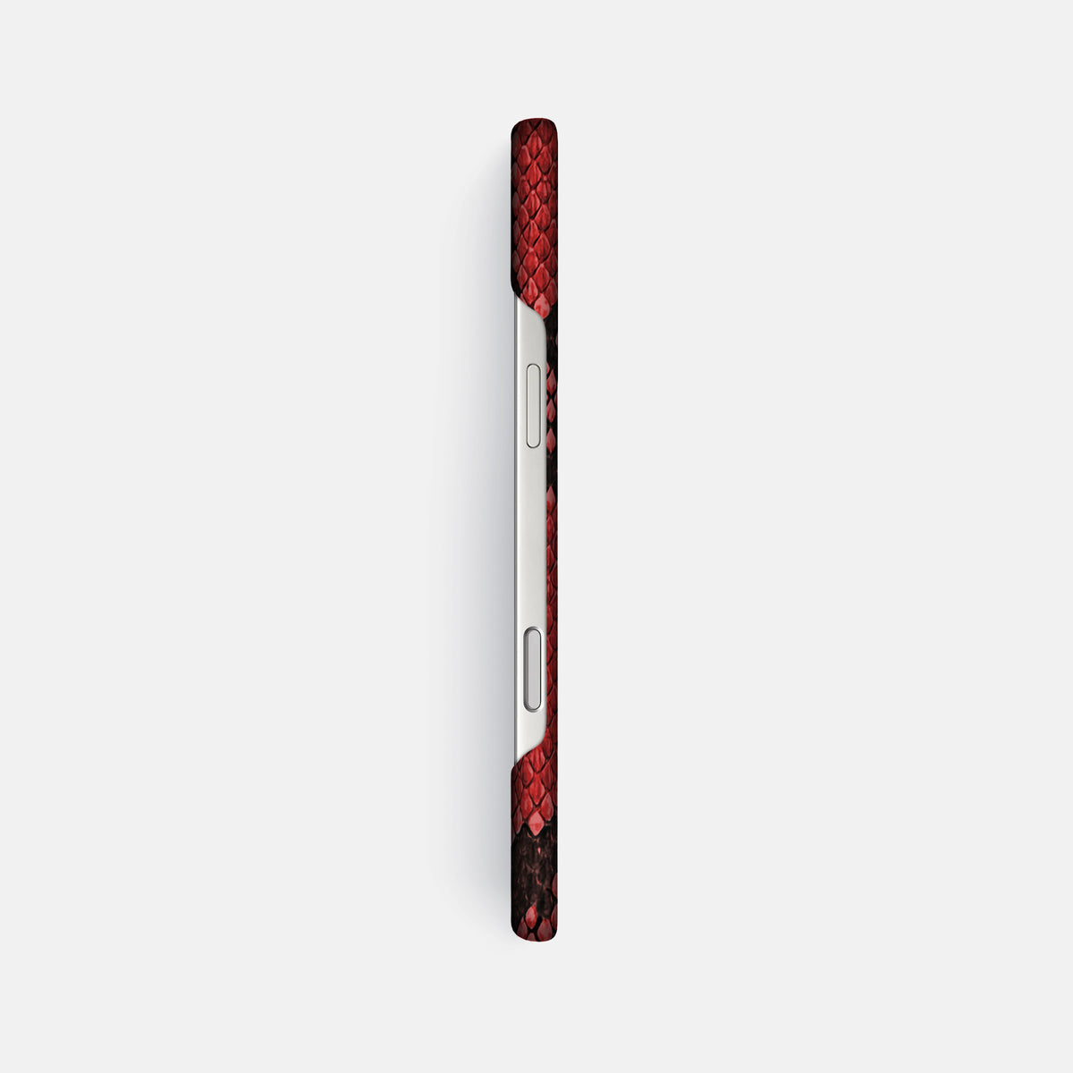 Slim Case For iPhone 17 Pro Max In Deluxe Python -3 | Red