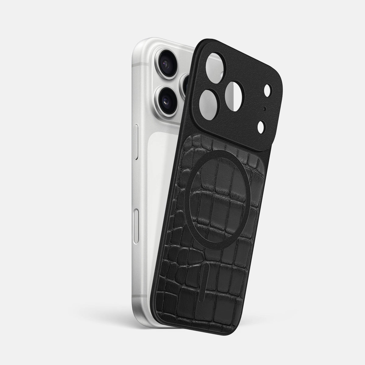 MagSafe Mask For iPhone 18 Pro Max In Alligator -1 | Black