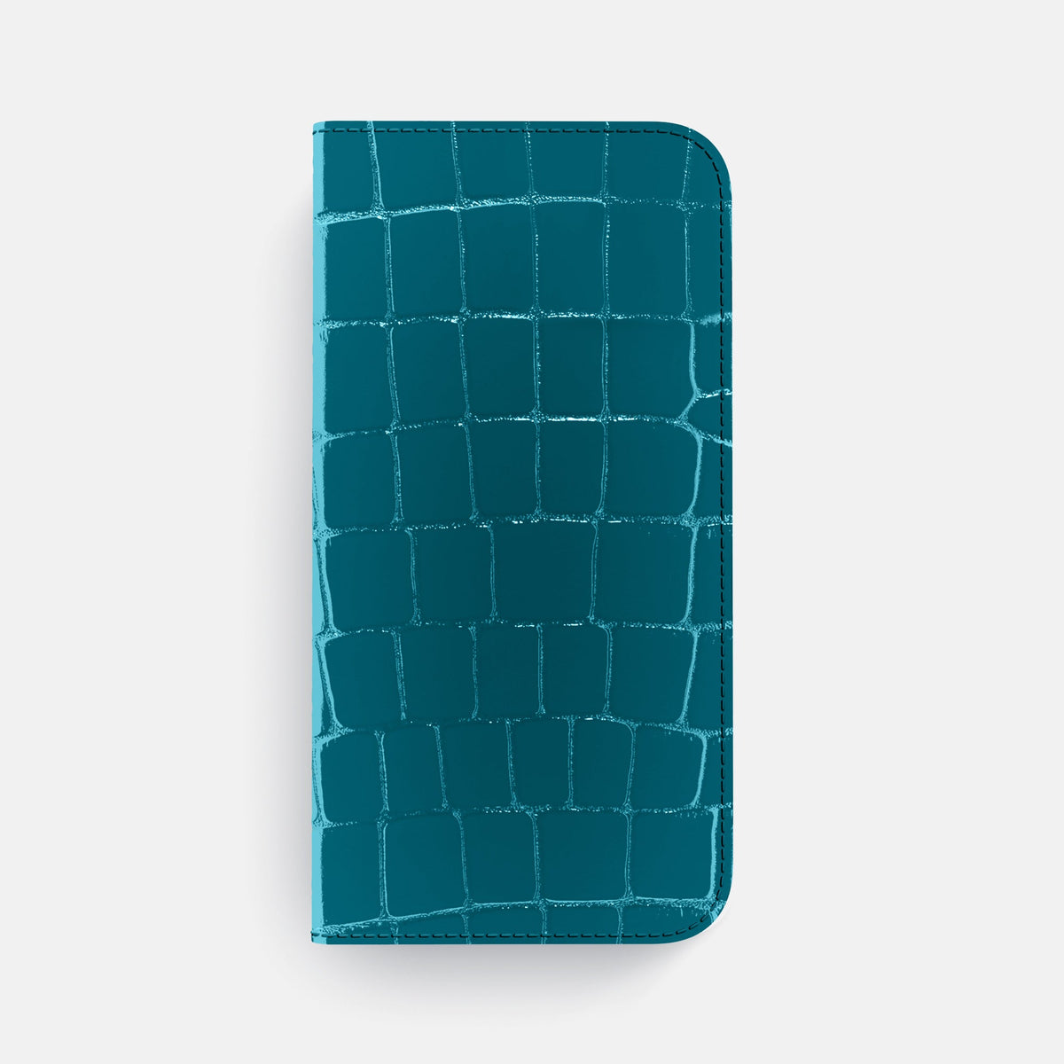 Folio Case For iPhone 18 Pro Max In Shiny Alligator -4 | Curacao-Black