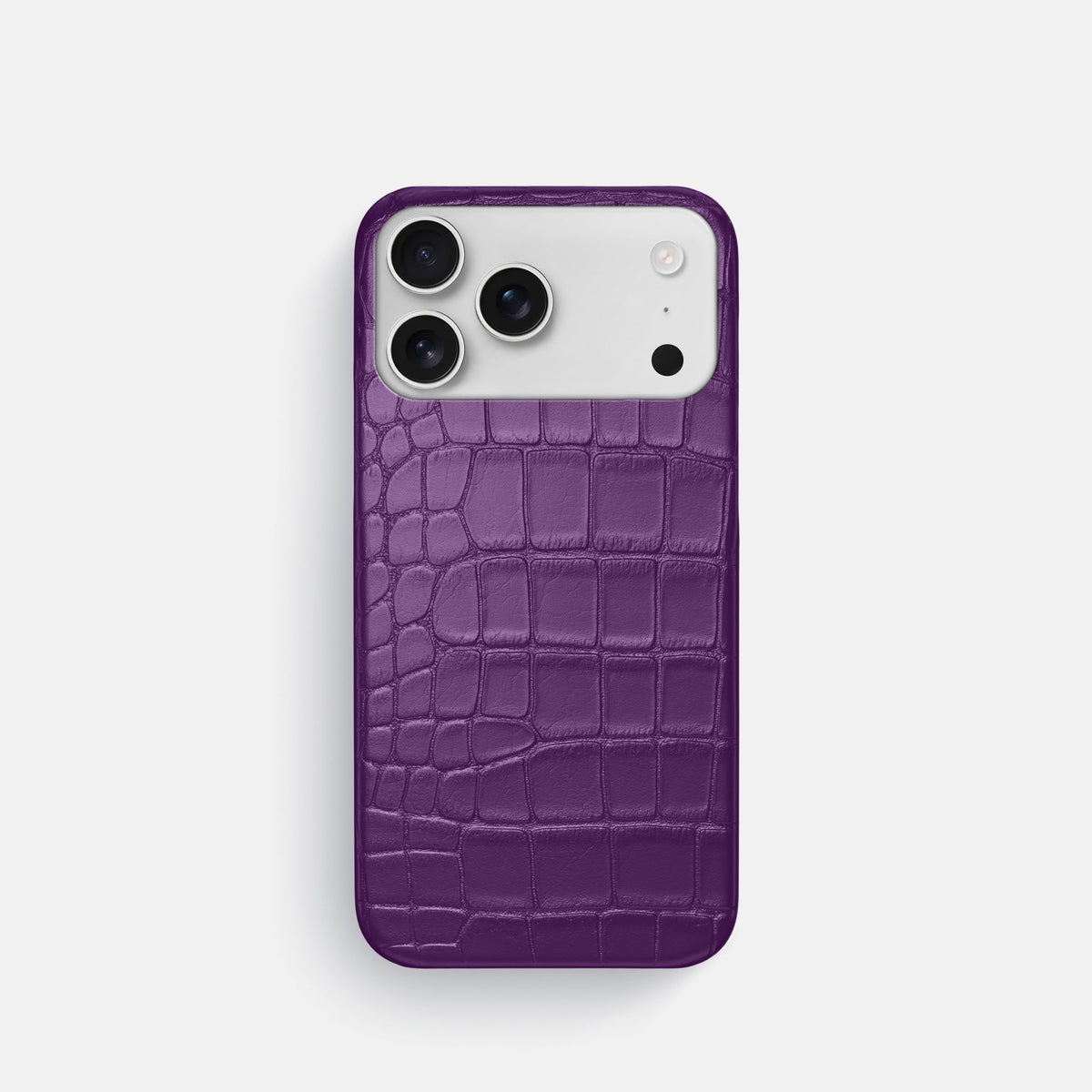 Slim Case For iPhone 18 Pro In Alligator -1 | Purple