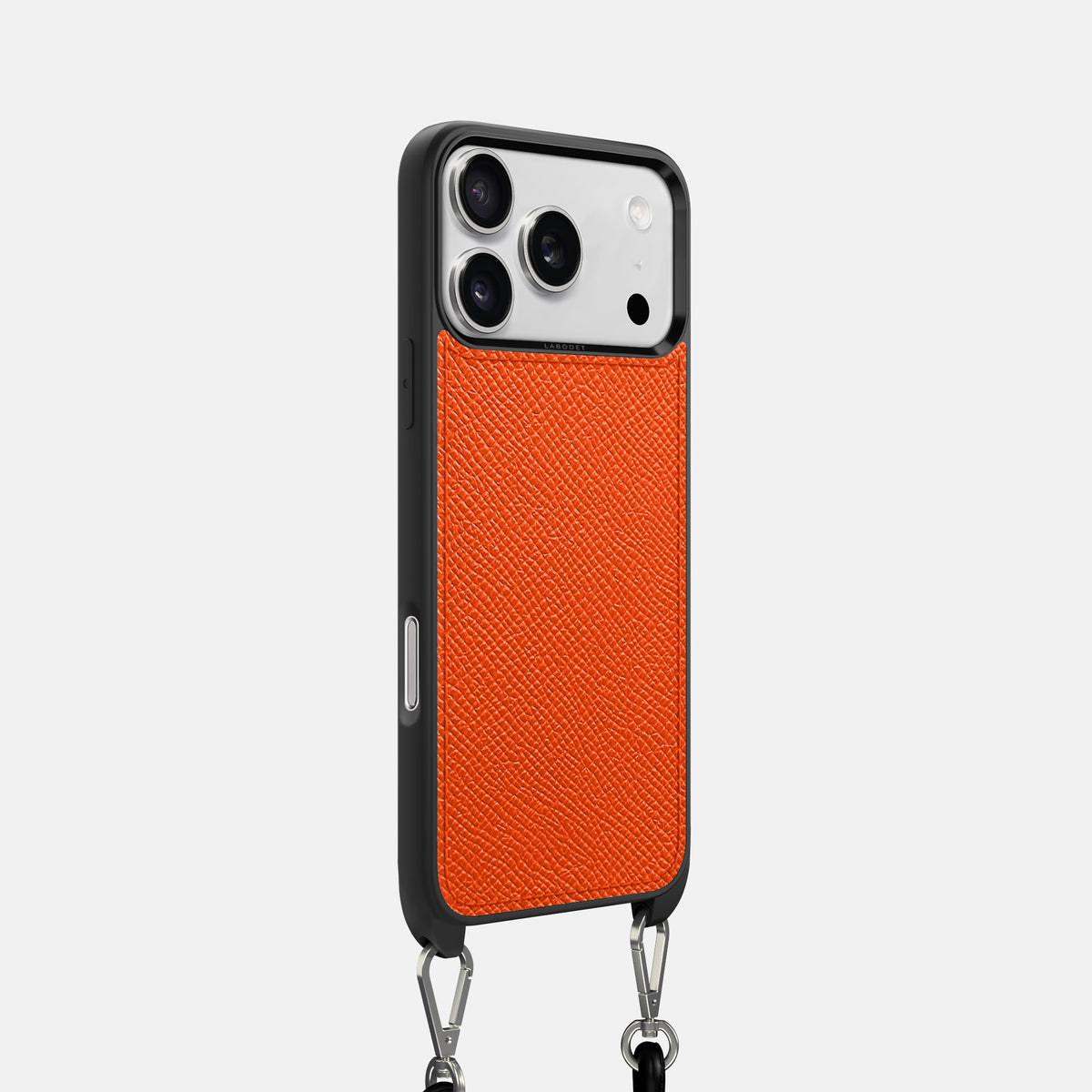 Crossbody Sport Case For iPhone 17 Pro In Epsom-Style Calf -2 | Orange