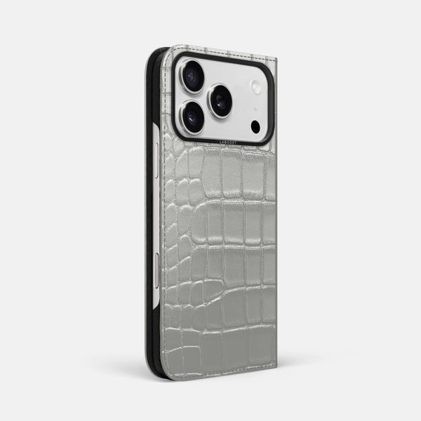 Folio Case For iPhone 17 Pro Max In Metallic Alligator