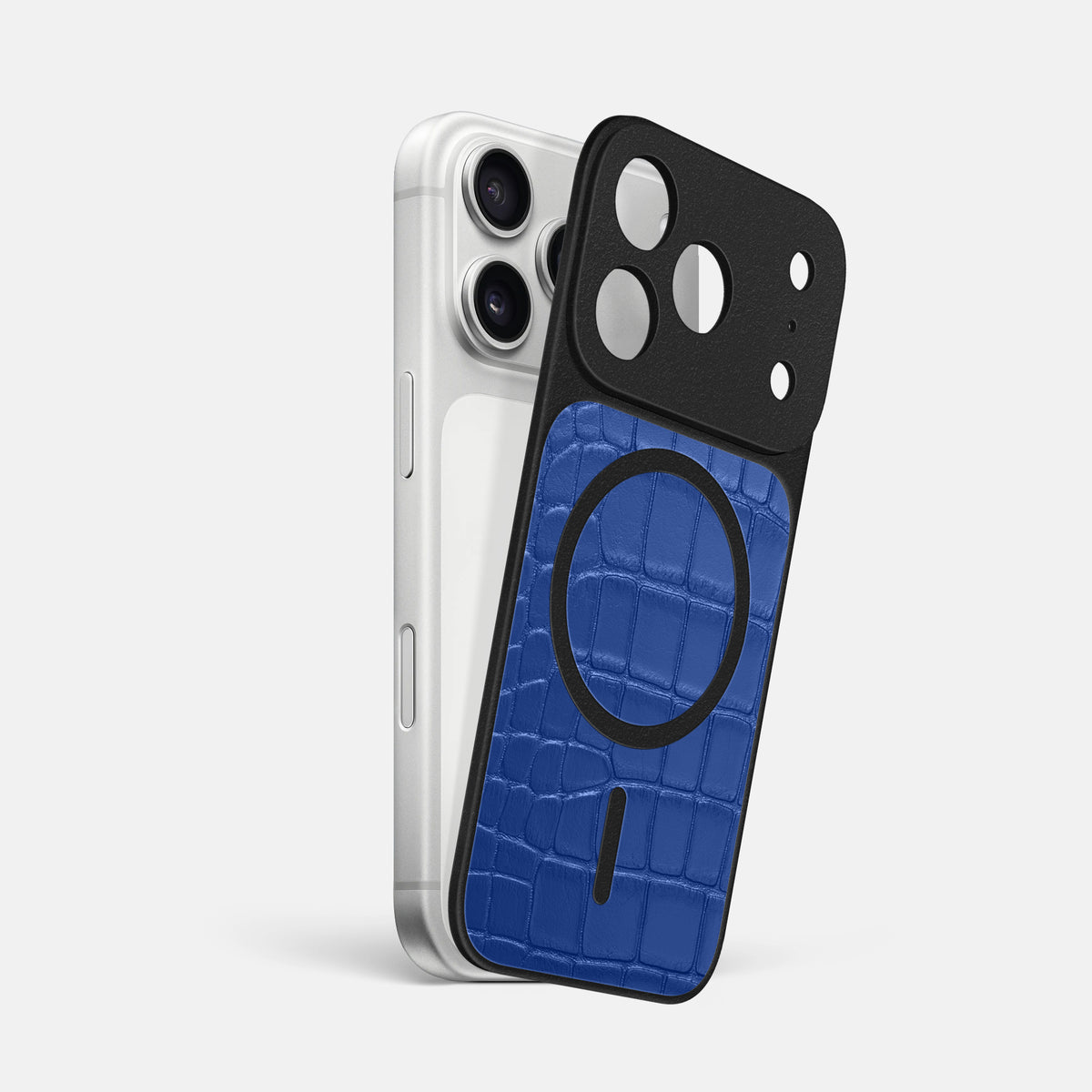 MagSafe Mask For iPhone 17 Pro Max In Alligator -1 | Royal-Blue