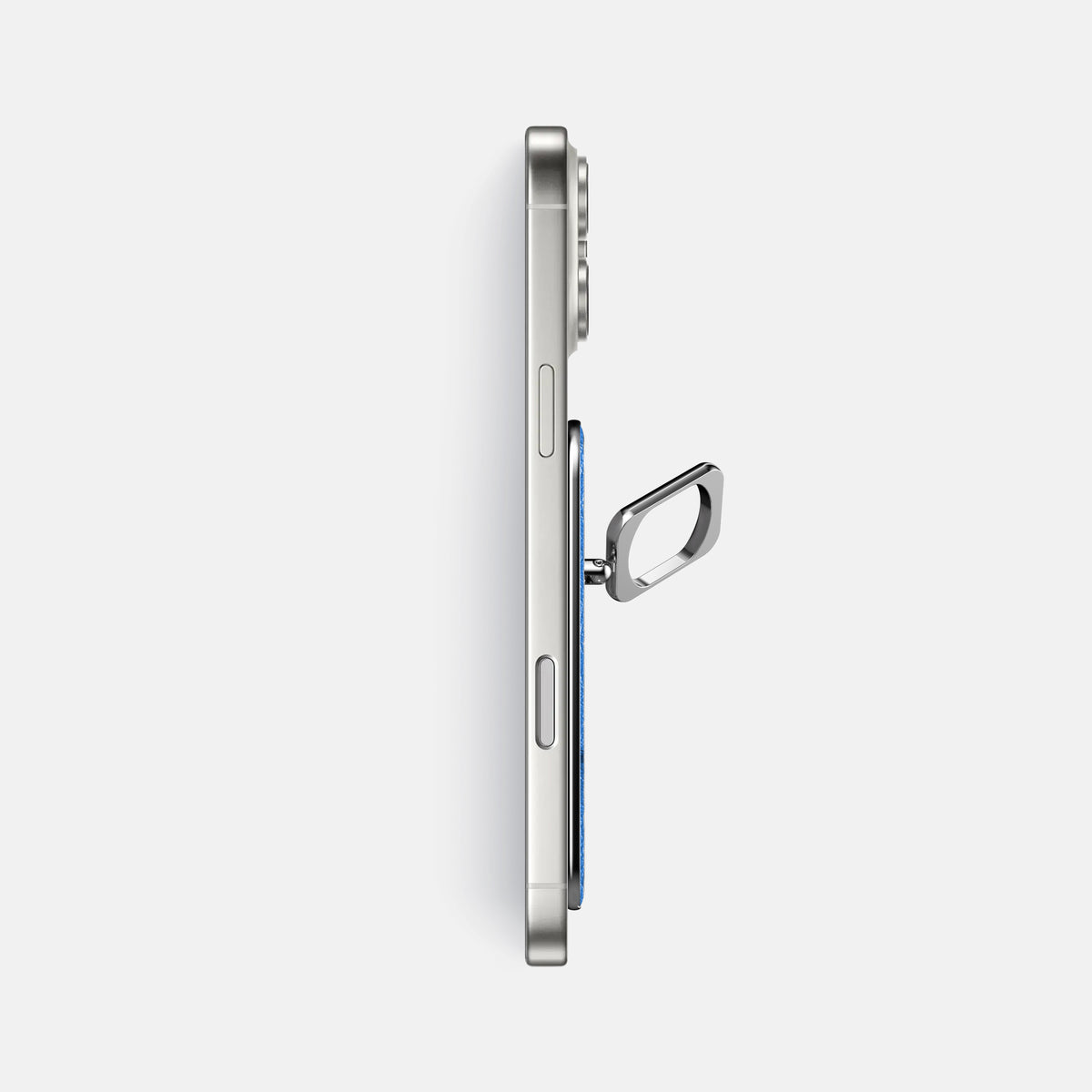 MagSafe Ring For iPhone 17 Pro Max In Ostrich -3 | Royal-Blue-Steel