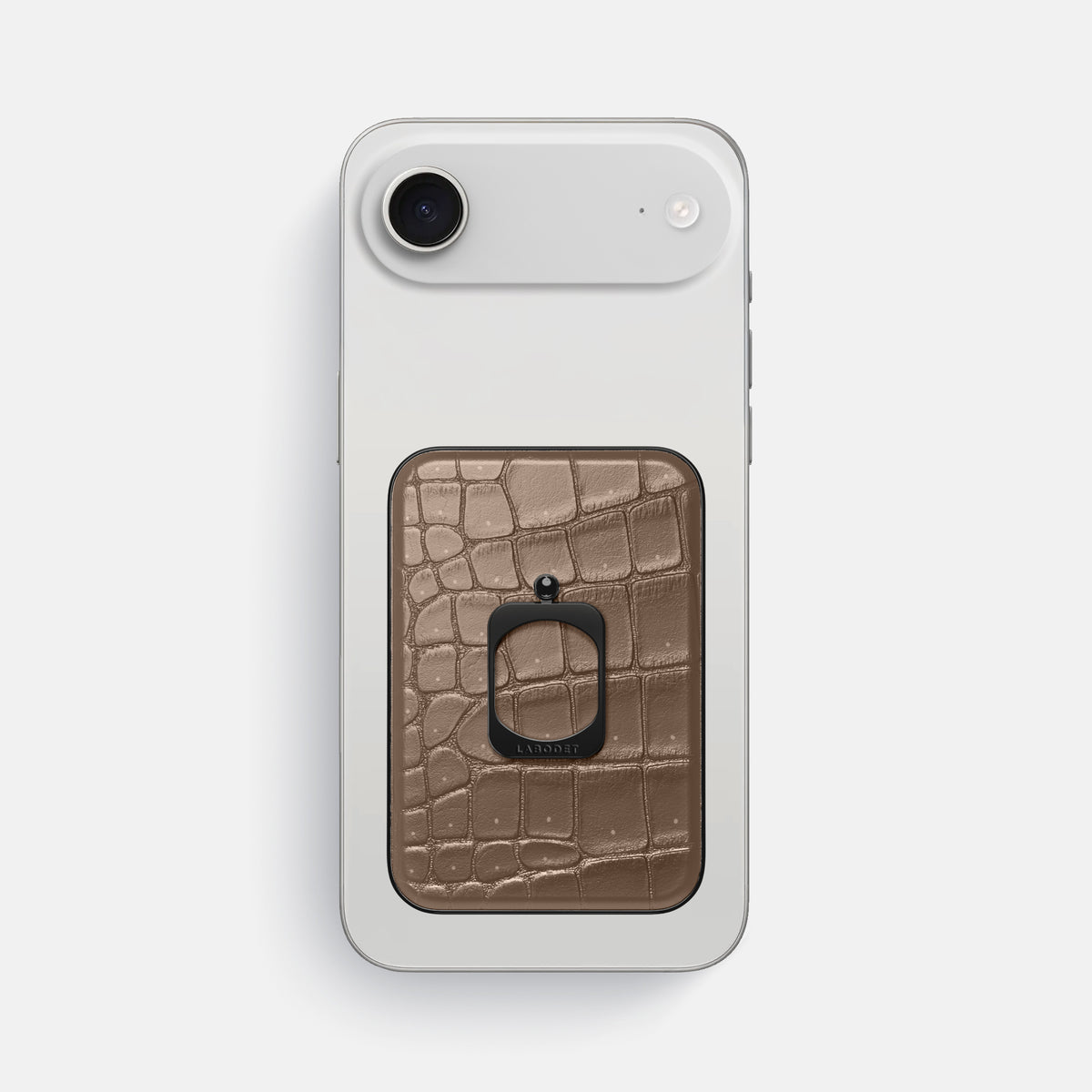 MagSafe Ring For iPhone 17 Air In Porosus Crocodile -2 | Fur-Brown-Black