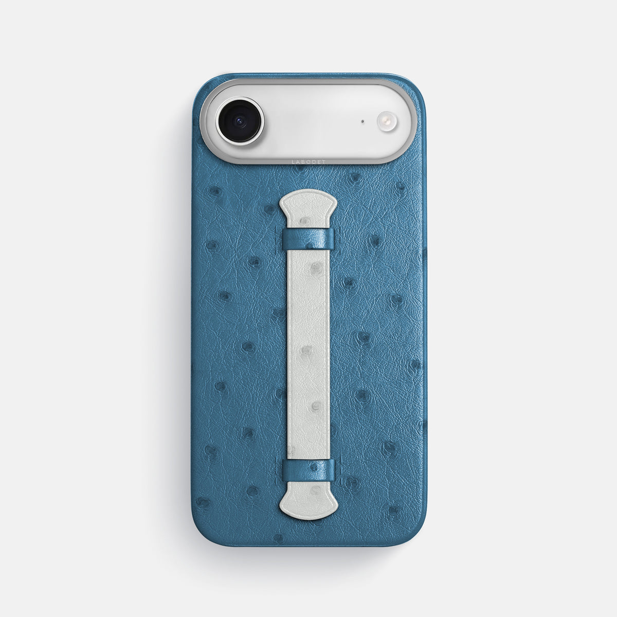 Center Handle Coloré For iPhone 17 Air In Ostrich -1 | Blue-Jeans-Steel