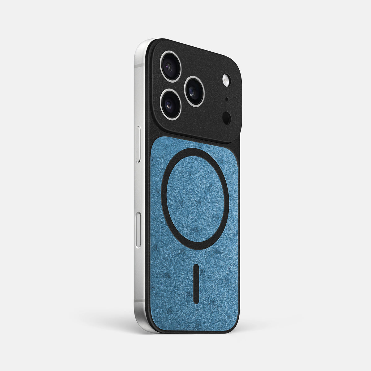 MagSafe Mask For iPhone 17 Pro Max In Ostrich -2 | Blue-Jeans