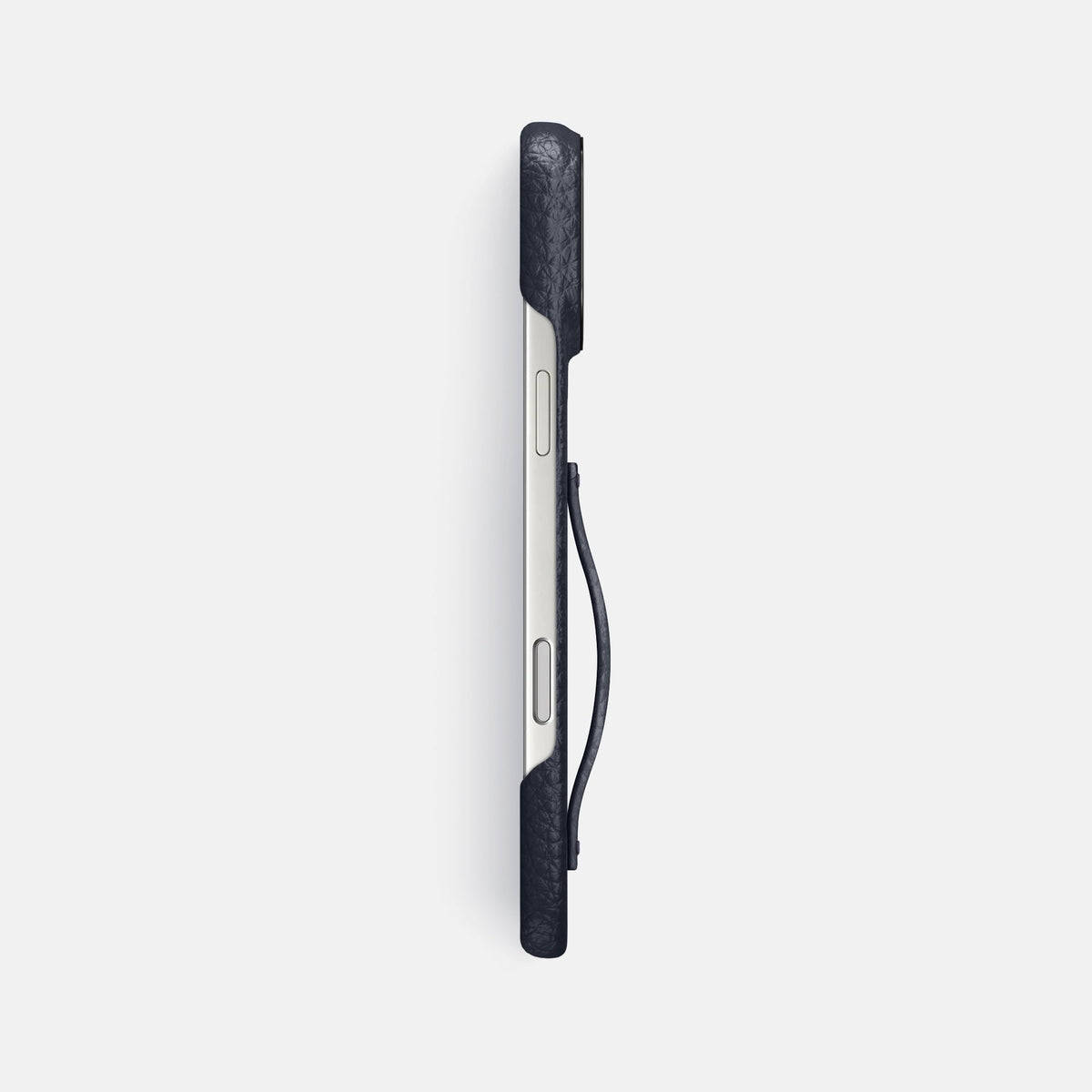 Finger Case For iPhone 18 Pro Max In Calf -3 | Marine-Black