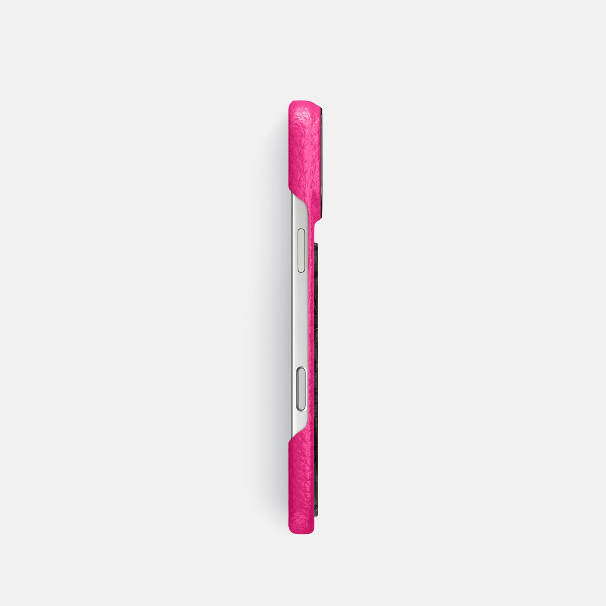 Classic Case With Carbon Dragon For iPhone 18 Pro In Calf -3 | Magenta-Black