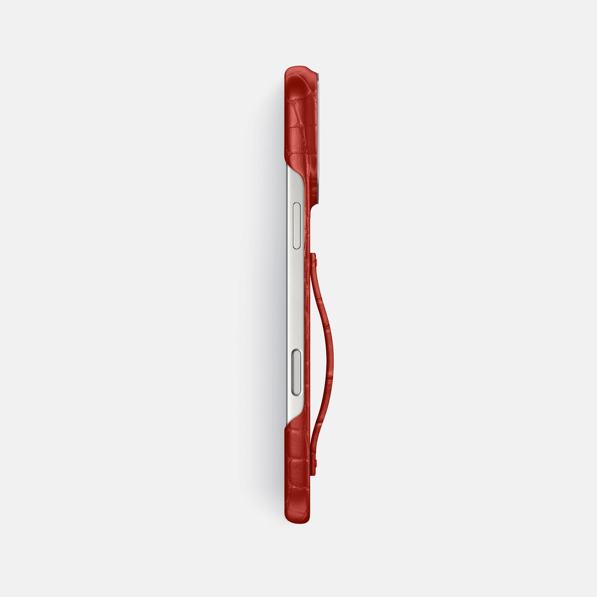 Finger Case For iPhone 18 Pro Max In Alligator -3 | Red-Steel