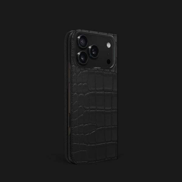 Folio Case Edition Black For iPhone 17 Pro In Alligator