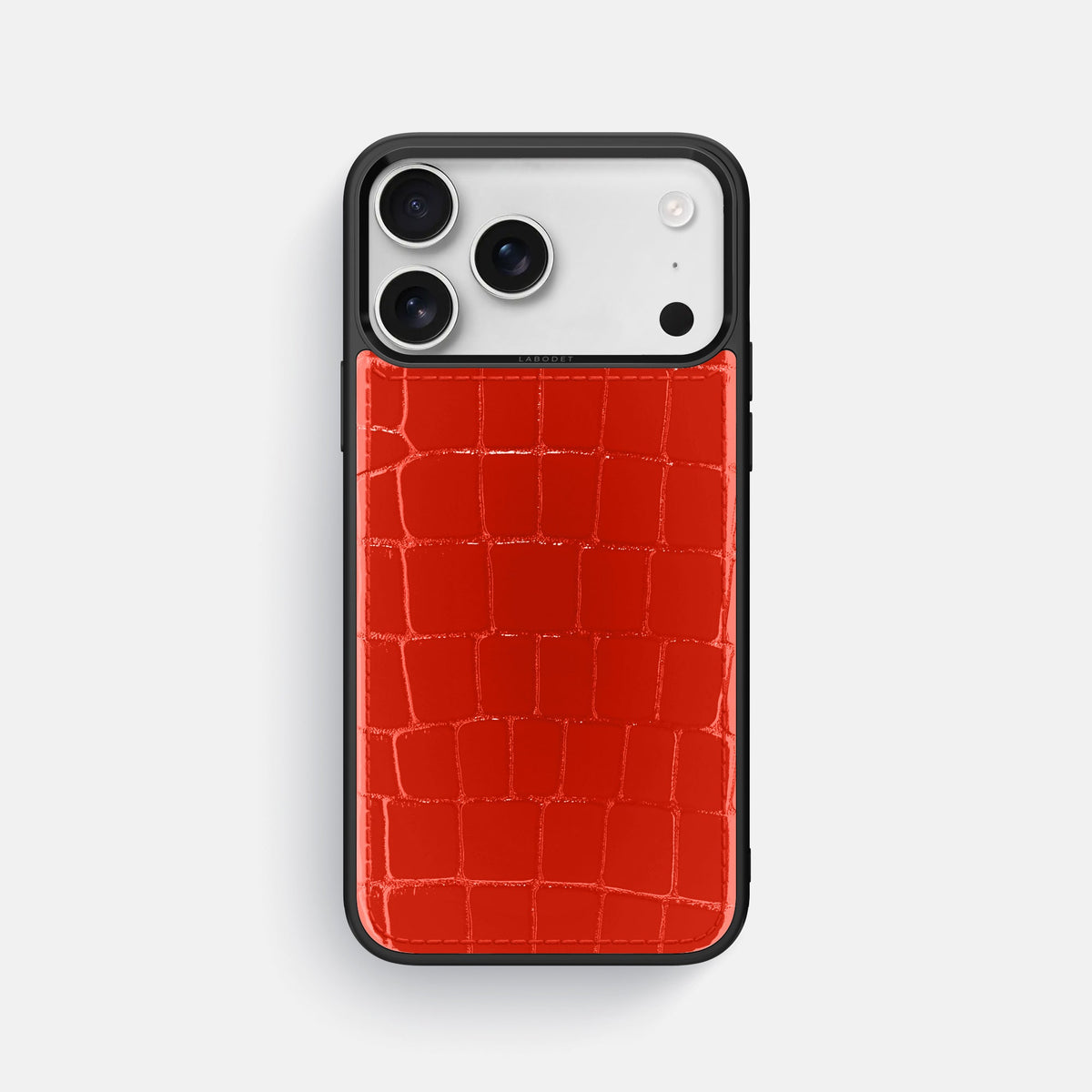 Sport Case For iPhone 18 Pro Max In Shiny Alligator -1 | Coral-Orange