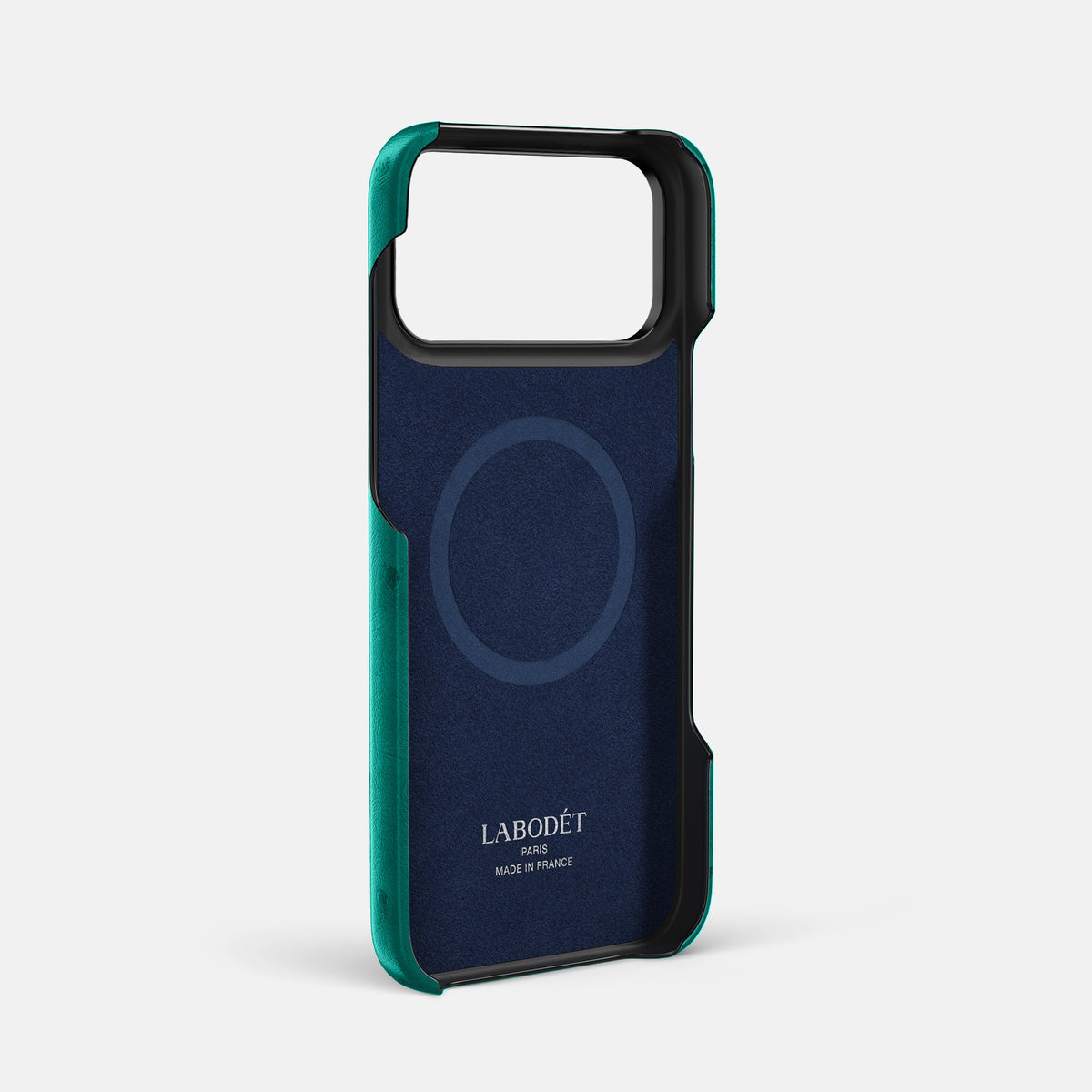 Classic Case For iPhone 17 Pro Max In Ostrich -4 | Turquoise-Black