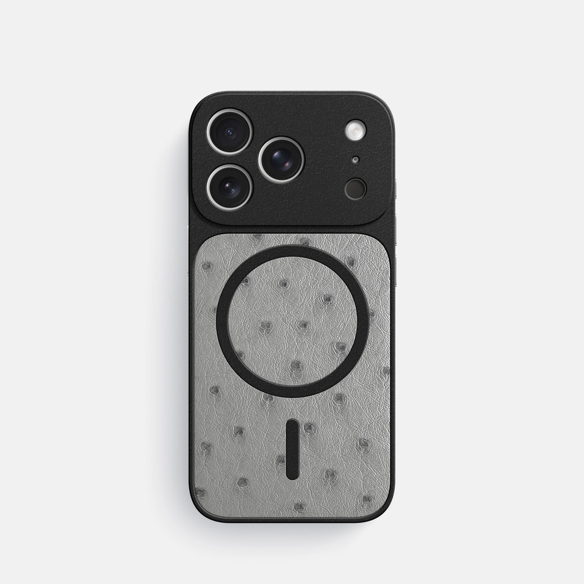 MagSafe Mask For iPhone 17 Pro In Ostrich -3 | Silver