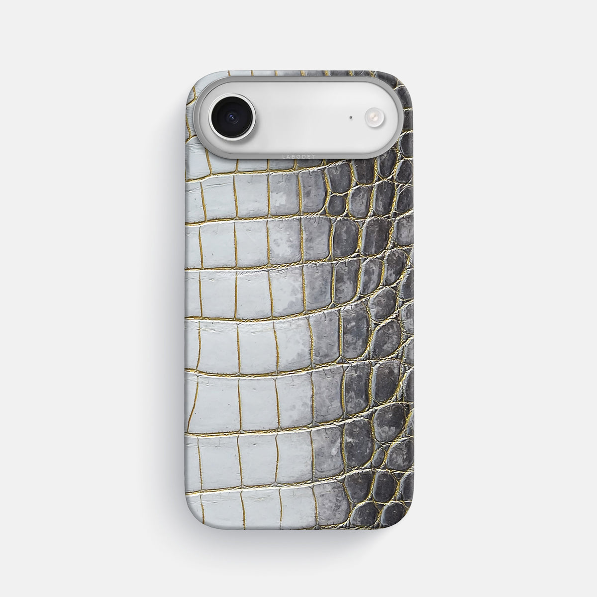 Classic Case For iPhone 17 Air In Himalayan Crocodile -1 | Gold-Steel