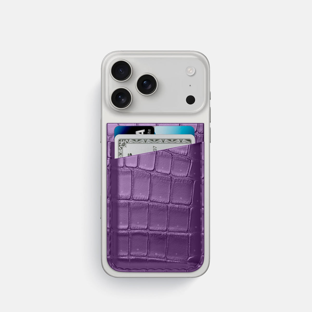 MagSafe Wallet For iPhone 17 Pro In Porosus Crocodile