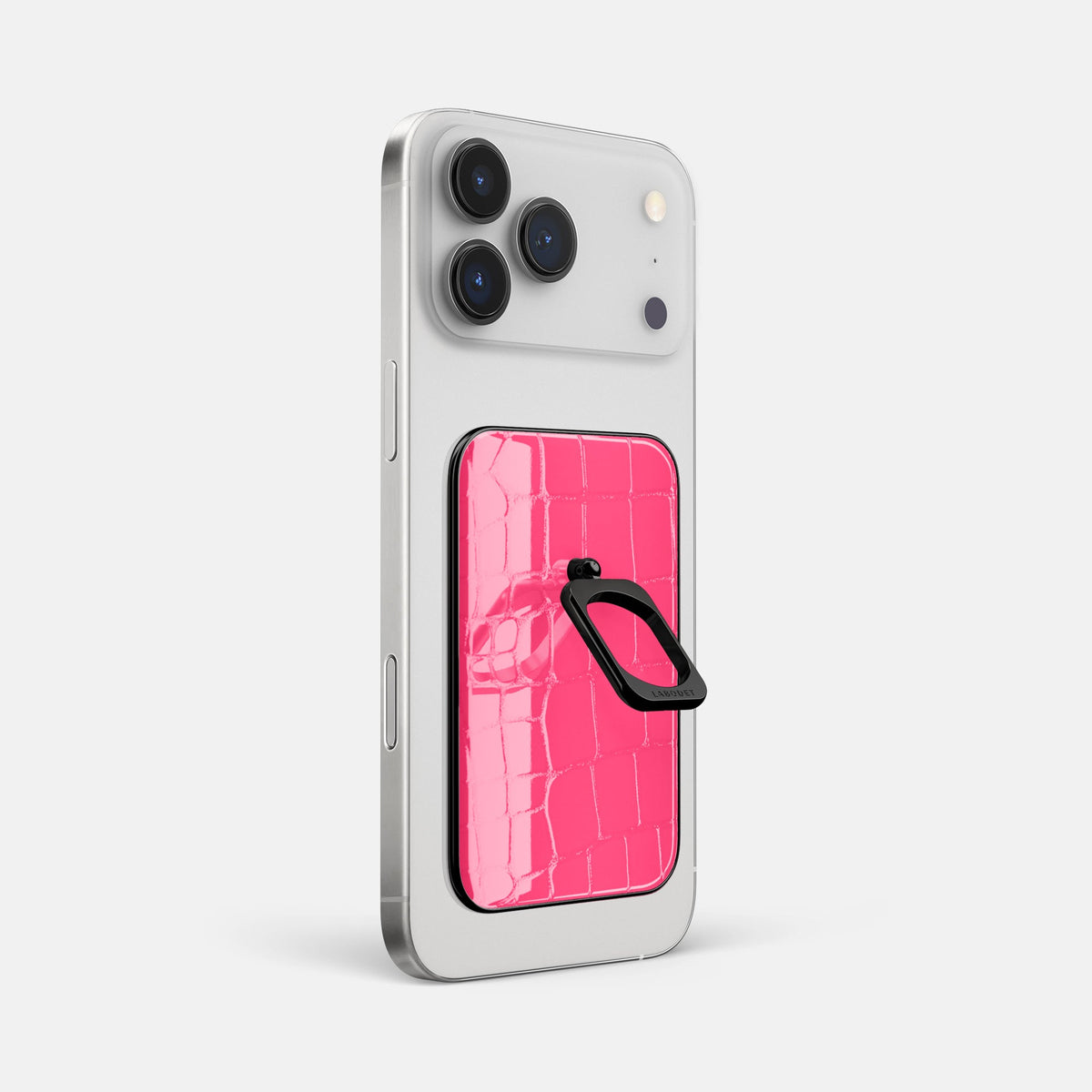 MagSafe Ring For iPhone 18 Pro Max In Shiny Alligator -1 | Pink-Panther-Black