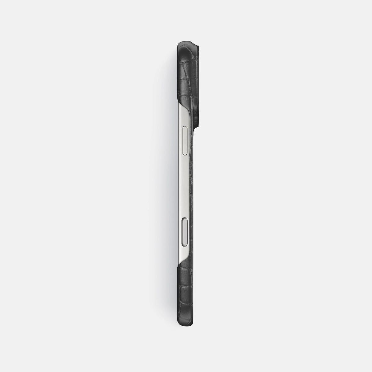 Classic Case For iPhone 18 Pro Max In Alligator -3 | Grey-Black