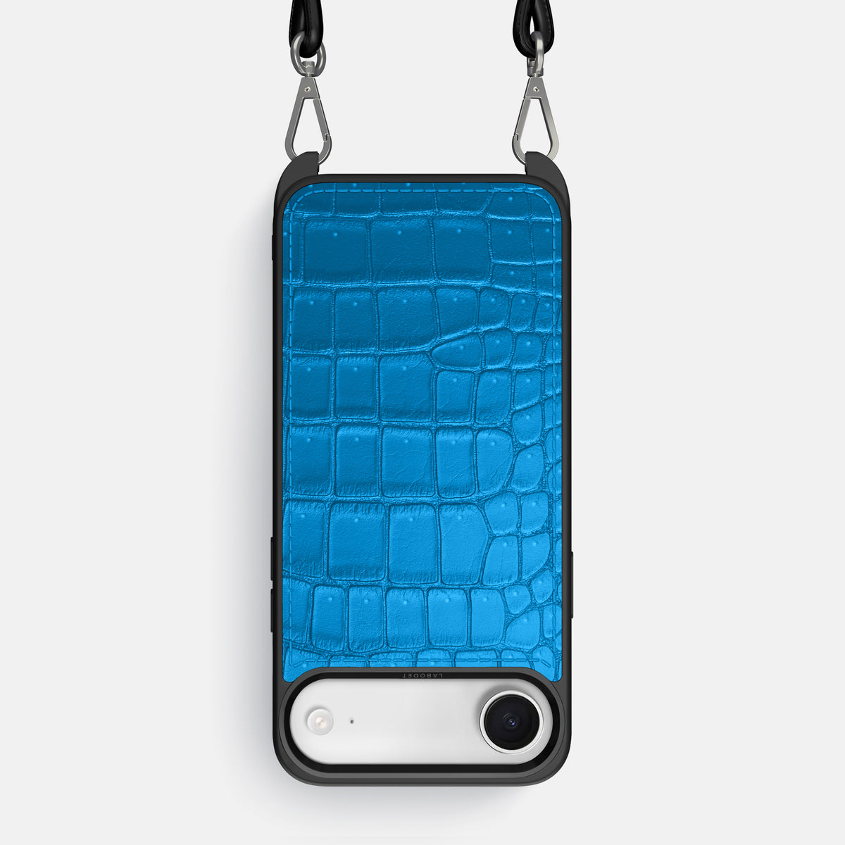 Crossbody Sport Case For iPhone 17 Air In Porosus Crocodile -1 | Blue-Lagoon