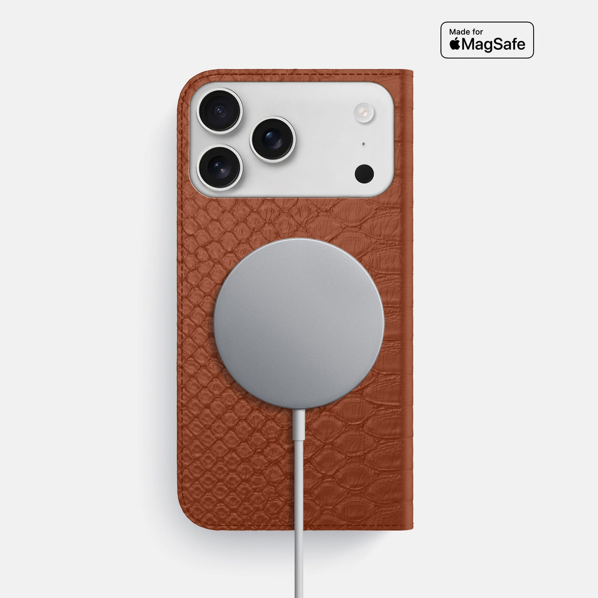 Folio Slim Case For iPhone 18 Pro Max In Python -3 | Medium-Brown