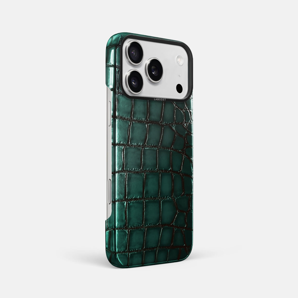Classic Case For iPhone 18 Pro Max In Patina Alligator -2 | Green-Black