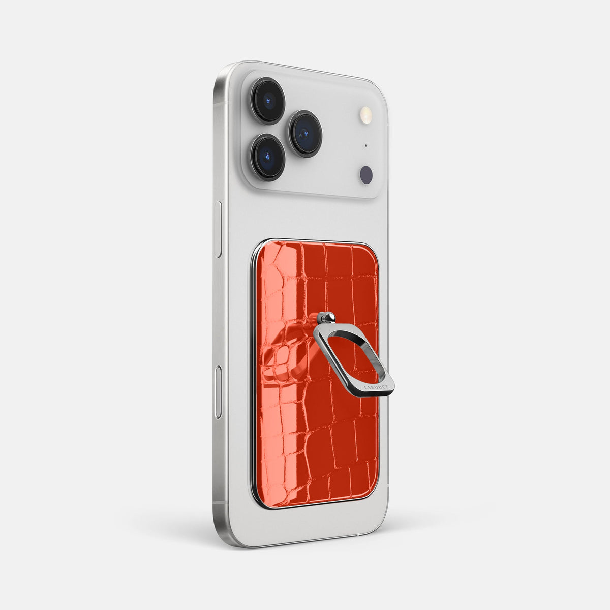 MagSafe Ring For iPhone 18 Pro Max In Shiny Alligator -1 | Orange-Steel