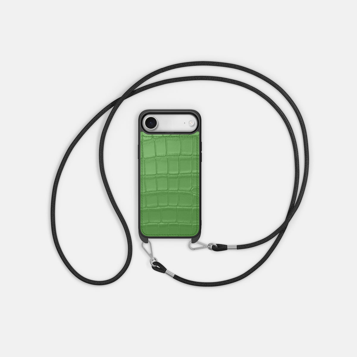 Crossbody Sport Case For iPhone 17 Air In Alligator -5 | Apple-Green