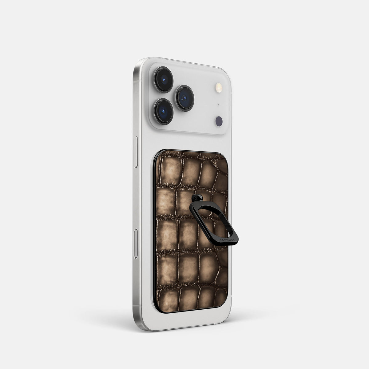 MagSafe Ring For iPhone 18 Pro In Patina Alligator -1 | Etoupe-Black