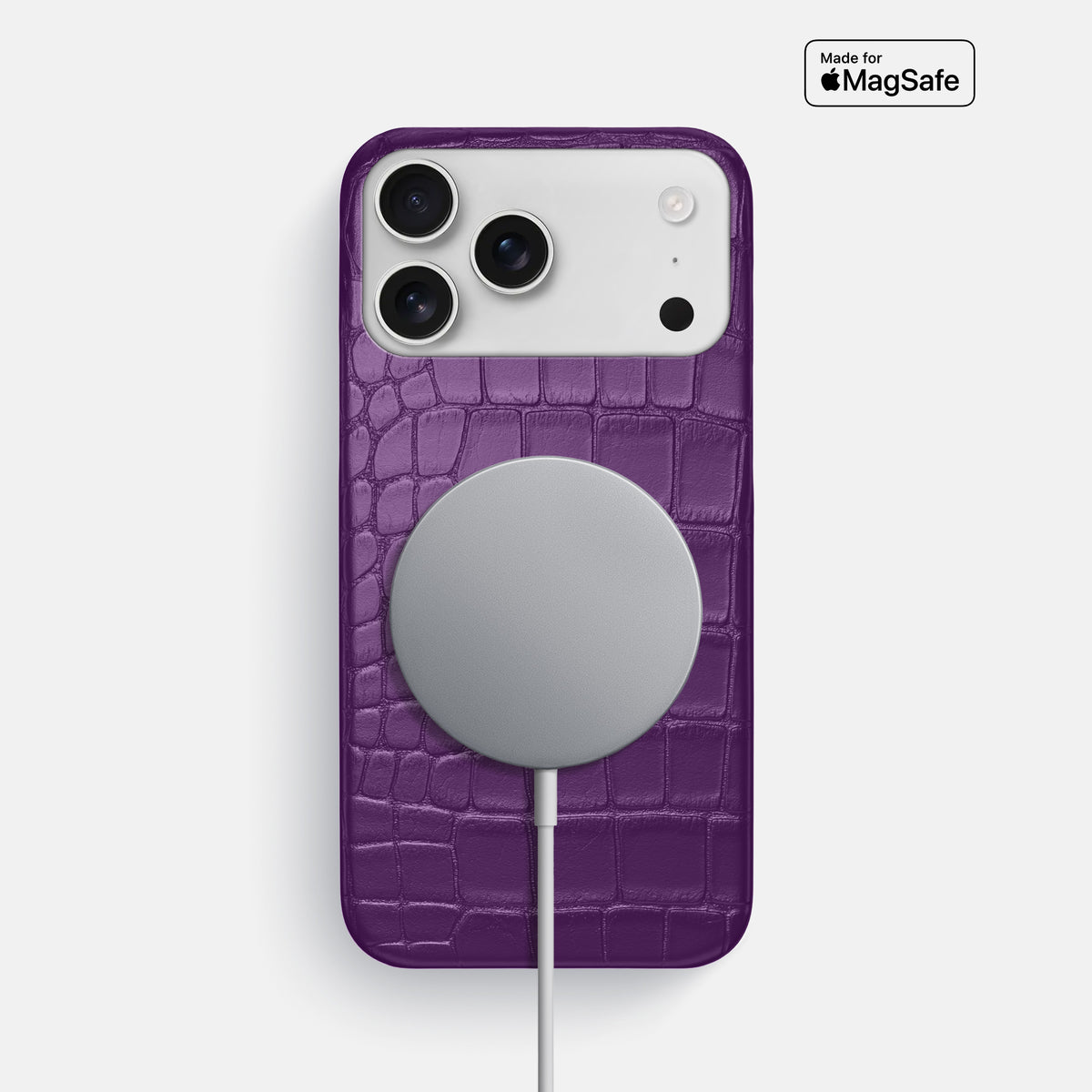 Slim Case For iPhone 17 Pro Max In Alligator -5 | Purple
