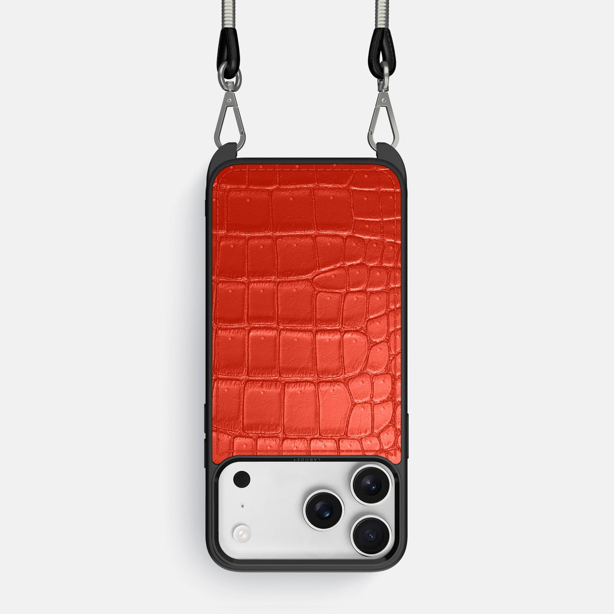 Crossbody Sport Case For iPhone 18 Pro In Porosus Crocodile -1 | Rust