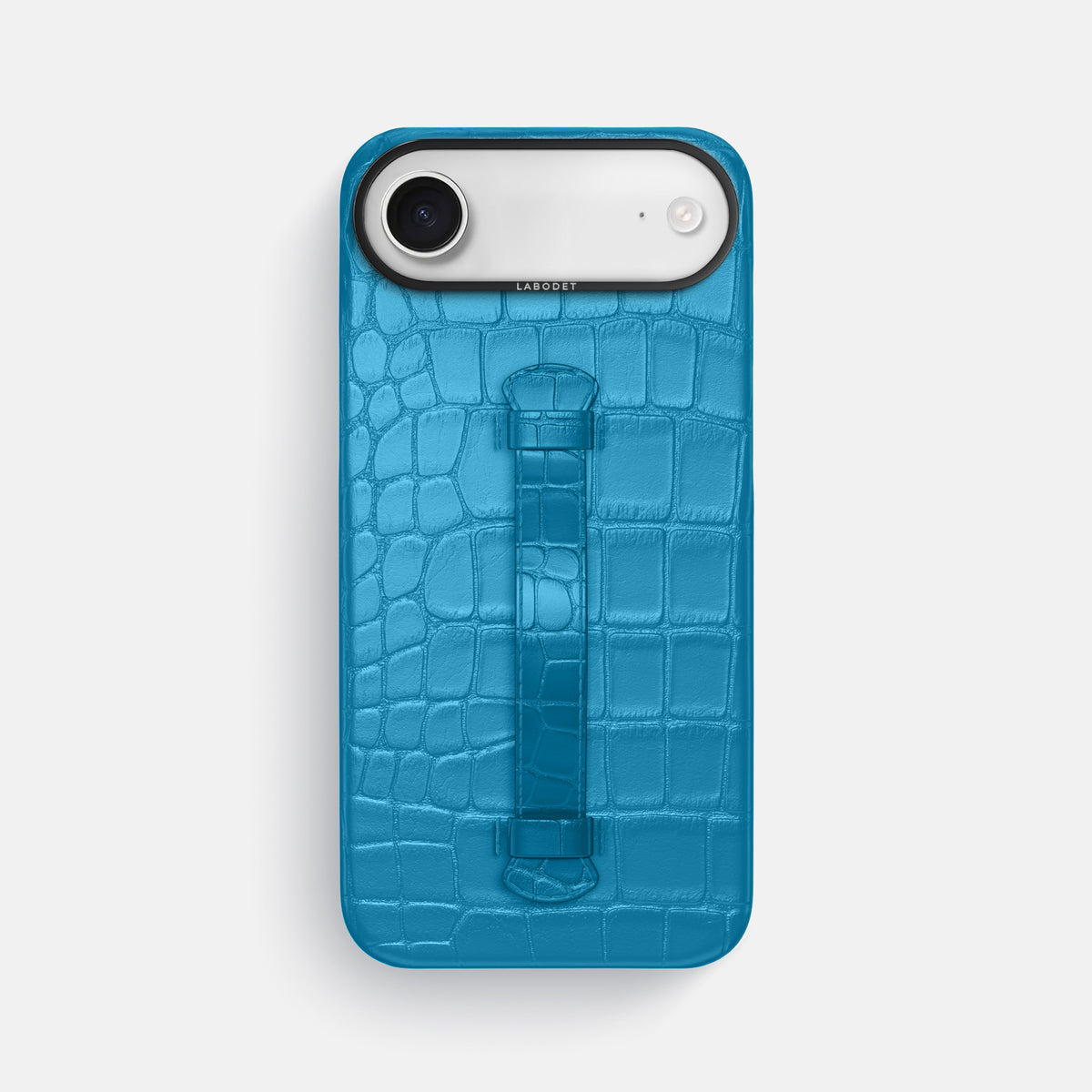 Center Handle For iPhone 17 Air In Alligator -2 | Curaçao-Blue-Black
