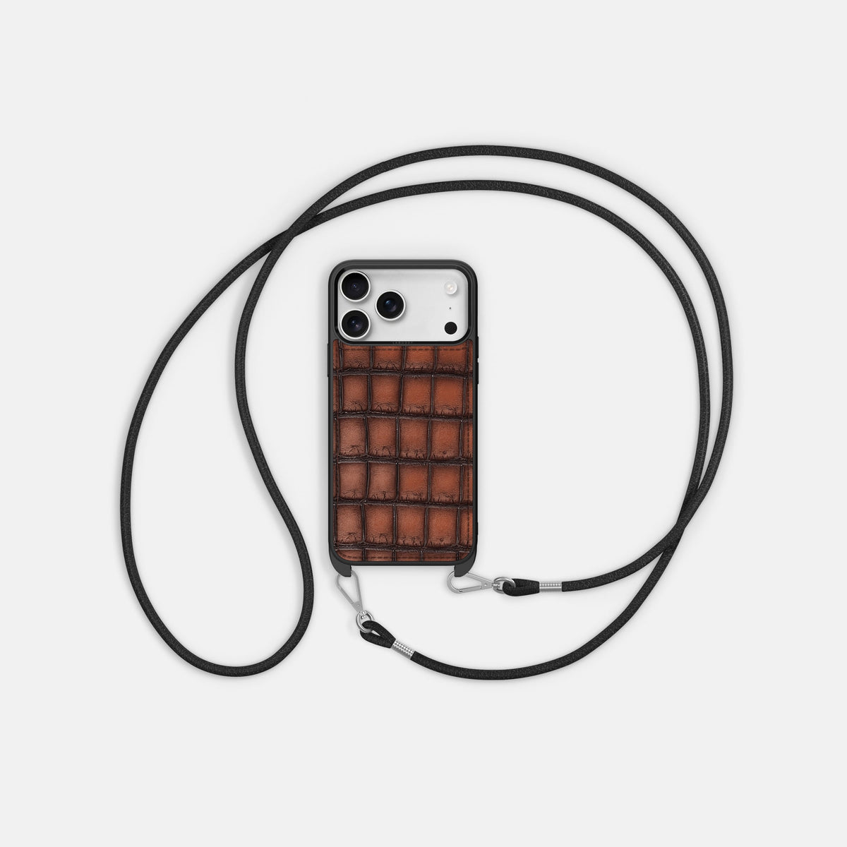 Crossbody Sport Case For iPhone 18 Pro Max In Patina Alligator -5 | Baobab