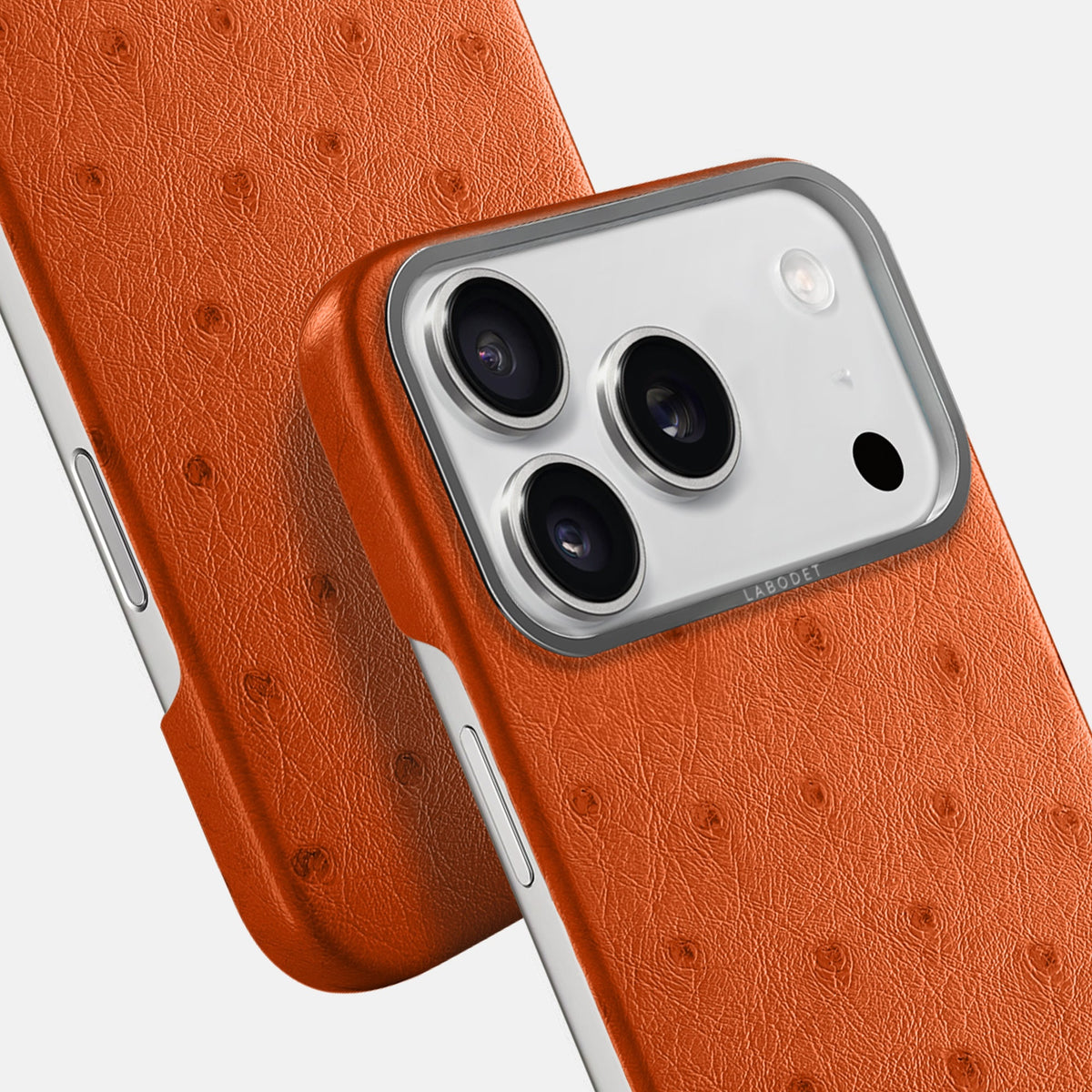 Classic Case For iPhone 18 Pro Max In Ostrich -6 | Orange-Steel