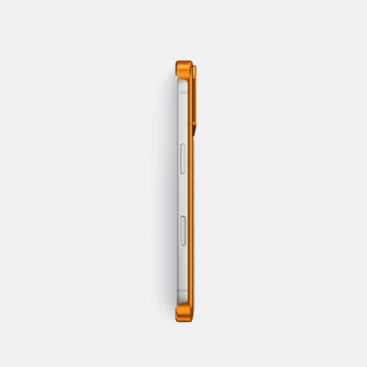 Metal Case For iPhone 17 Pro In Calf -3 | Nuage-Orange