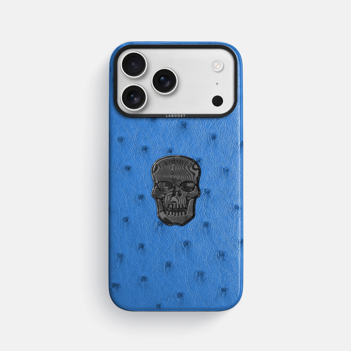Classic Case With Carbon Skull For iPhone 17 Pro Max In Ostrich -1 | Royal-Blue-Black
