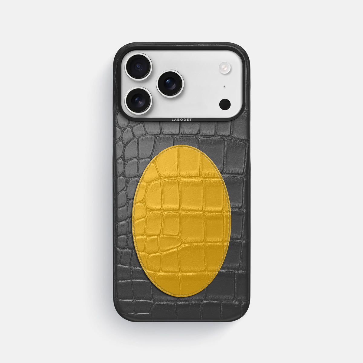 Classic Case With Oval For iPhone 18 Pro Max In Alligator -1 | Grey-Black