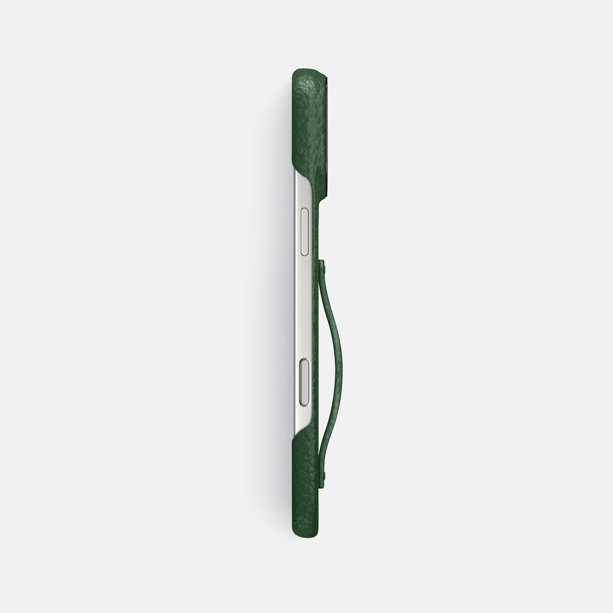 Finger Case For iPhone 18 Pro Max In Calf -3 | Dark-Green-Black