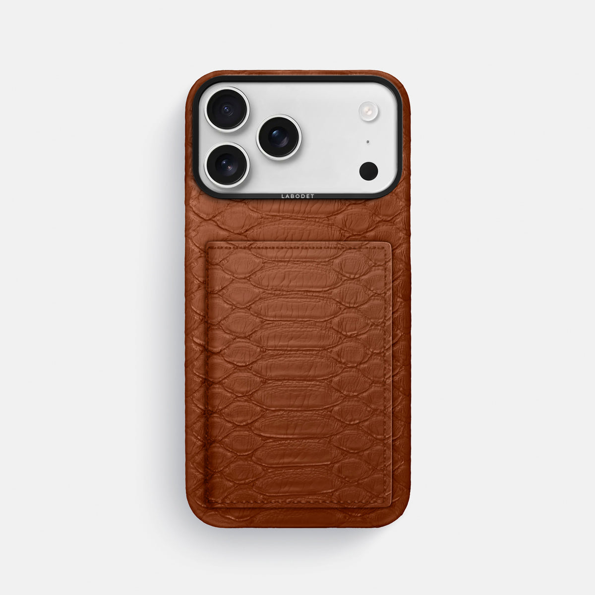 Bi-Fold Case For iPhone 17 Pro Max In Python -1 | Medium-Brown-Black
